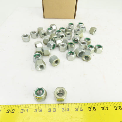 5/8"-11 UNC Nylon Insert Metal Lock Nut Lot Of 40