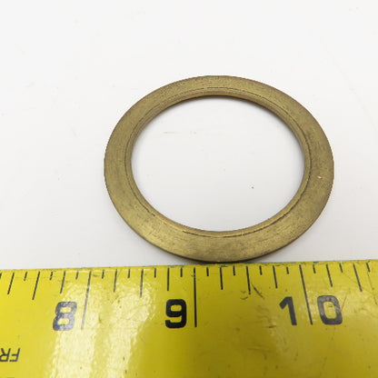 2" ID x 2-5/8" OD Brass Vee Packing Bottom Ring 5/32" Thick