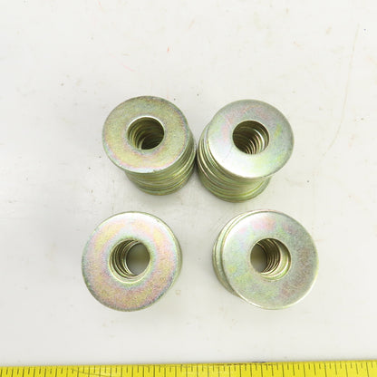 Gold Unicrome Plated Steel Washers 13/16" ID x 2" OD x 5/32" Thick Lot Of 44
