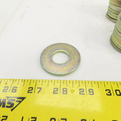 Gold Unicrome Plated Steel Washers 13/16" ID x 2" OD x 5/32" Thick Lot Of 44