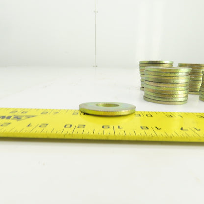 Gold Unicrome Plated Steel Washers 13/16" ID x 2" OD x 5/32" Thick Lot Of 44