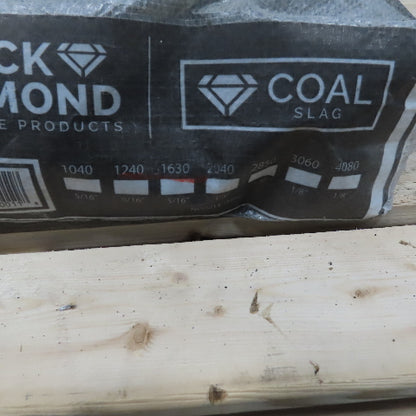 Black Diamond  Coal Slag 20/40 Medium Abrasive Blasting Media 50lb Bag Lot of 8