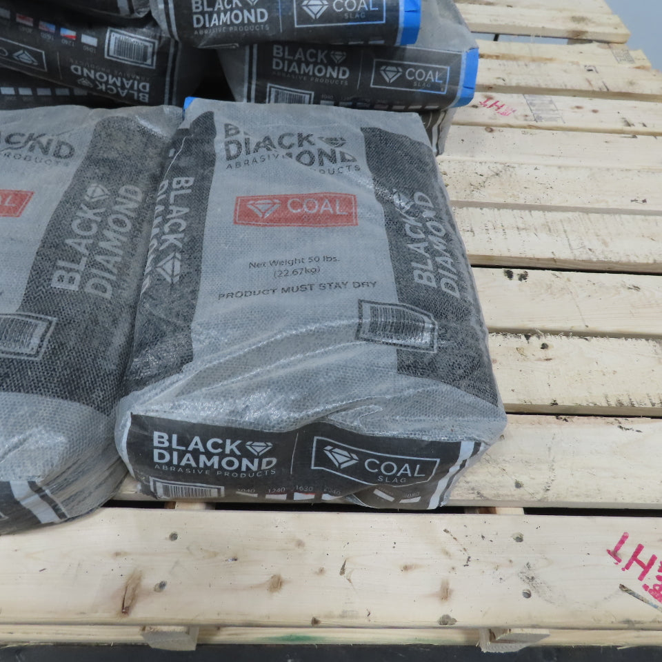 Black Diamond  Coal Slag 20/40 Medium Abrasive Blasting Media 50lb Bag Lot of 8
