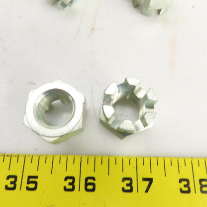 5/8"-11 Slotted Hex Castle Nut Zinc Plated Lot Of 40