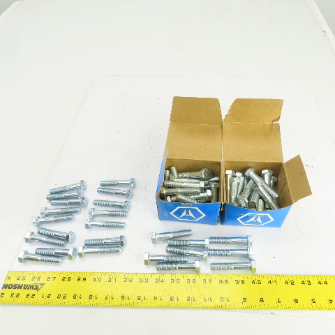 1/2"-13 x 2-1/2" L Grade 8 Hex Cap Bolts USA Made Lot of 70