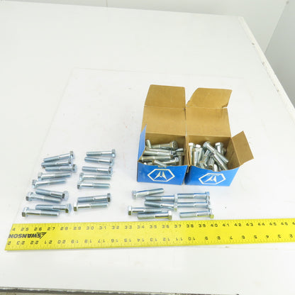 1/2"-13 x 2-1/2" L Grade 8 Hex Cap Bolts USA Made Lot of 70
