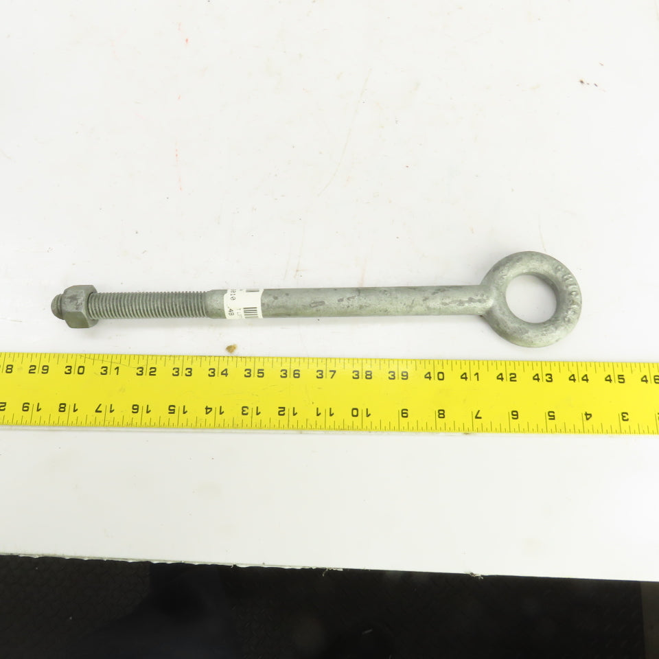 Chicago Forged Lifting Eye Bolt 3/4"-10 x 12" L 1.5" Hole Diameter USA Made