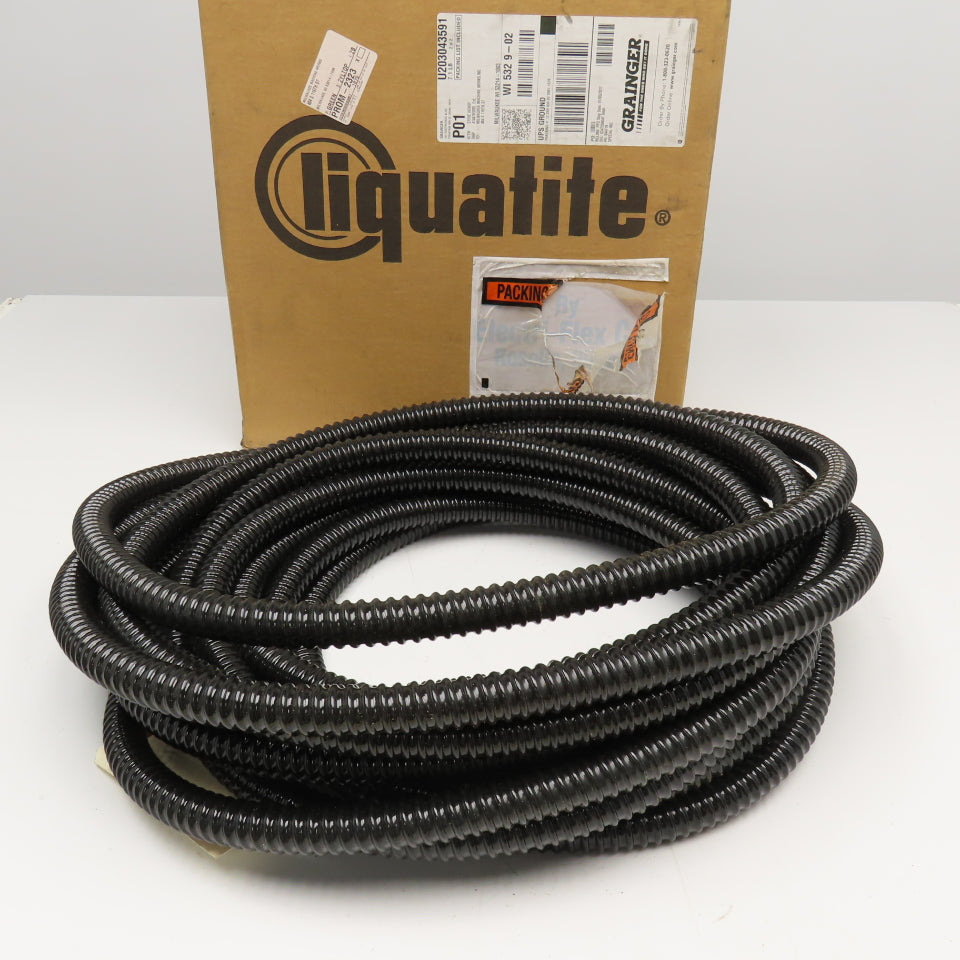 Electri-Flex Liquatite 3FLK4 3/4" Black Nonmetallic Liquid Tight Conduit 45'