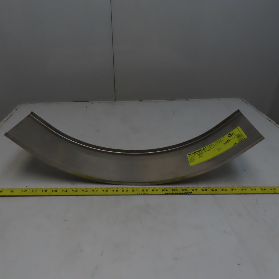B-Line 808SS620-06-90V012 6" 316 Stainless Steel Cable Tray 90° Outside  Cover