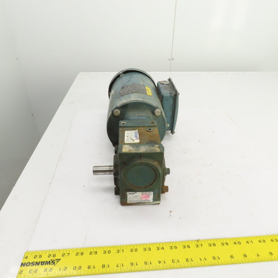 Tigear 17Q05R14 5:1 Ratio Right Hand Gear Reducer 1HP 230/460V 3PH 350RPM Output