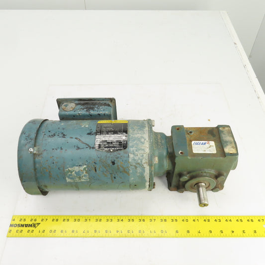 Tigear 17Q05R14 5:1 Ratio Right Hand Gear Reducer 1HP 230/460V 3PH 350RPM Output