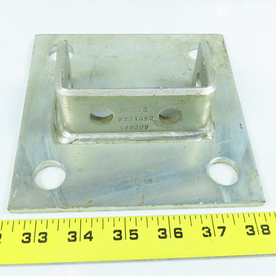 6" x 6" Post Base 1-5/8" x 1-5/8" Side By Side Channel Lot of 3