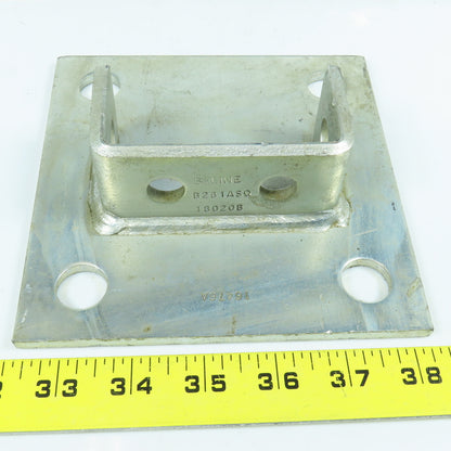 6" x 6" Post Base 1-5/8" x 1-5/8" Side By Side Channel Lot of 3