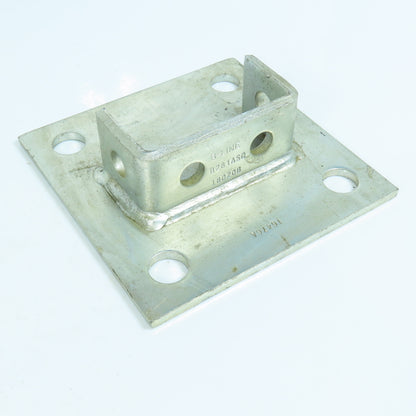 6" x 6" Post Base 1-5/8" x 1-5/8" Side By Side Channel Lot of 3