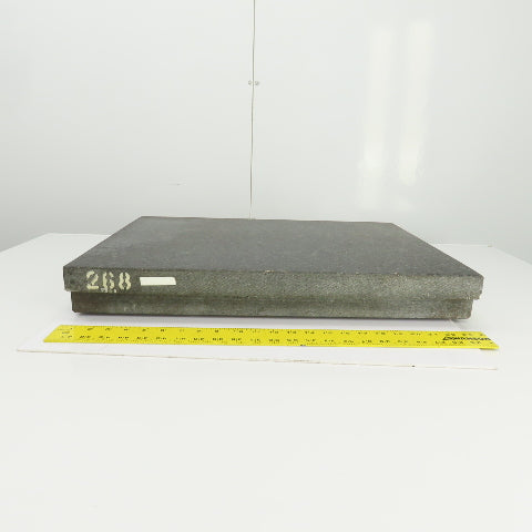 Starrett Grade B 24" x 18" x 3" Thick Granite Surface Toolroom Inspection Plate