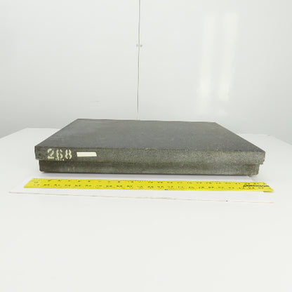 Starrett Grade B 24" x 18" x 3" Thick Granite Surface Toolroom Inspection Plate