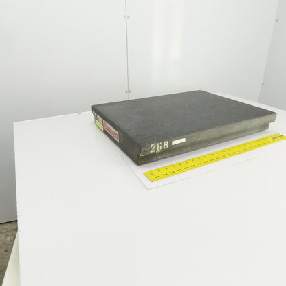 Starrett Grade B 24" x 18" x 3" Thick Granite Surface Toolroom Inspection Plate