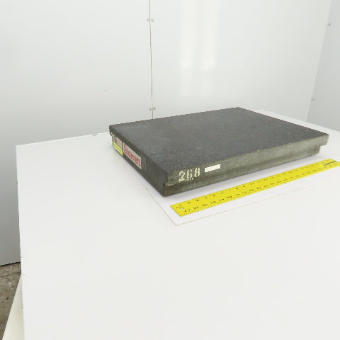 Starrett Grade B 24" x 18" x 3" Thick Granite Surface Toolroom Inspection Plate