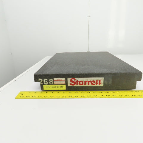 Starrett Grade B 24" x 18" x 3" Thick Granite Surface Toolroom Inspection Plate