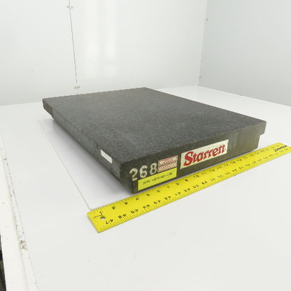 Starrett Grade B 24" x 18" x 3" Thick Granite Surface Toolroom Inspection Plate