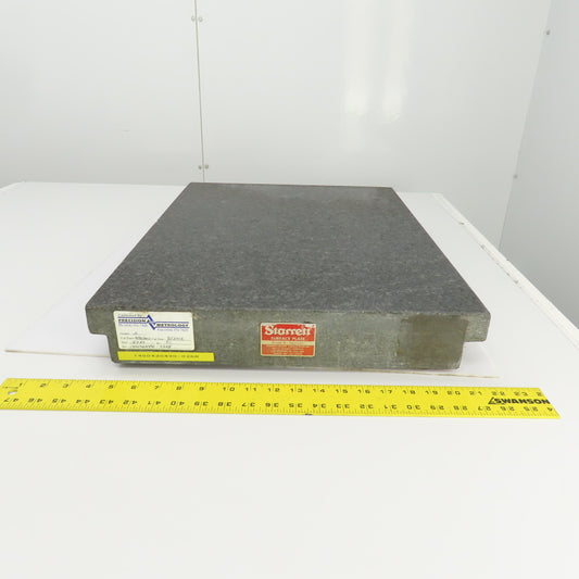 Starrett Grade B 24" x 18" x 3" Thick Granite Surface Toolroom Inspection Plate