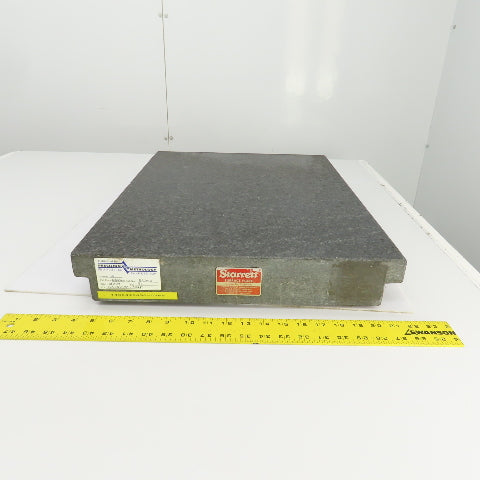 Starrett Grade B 24" x 18" x 3" Thick Granite Surface Toolroom Inspection Plate