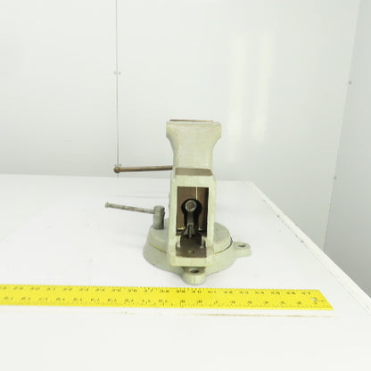 Columbian 604 1/2-M2 Machinist Swivel Base Bench Vise 4-1/2" Jaws 6" Open
