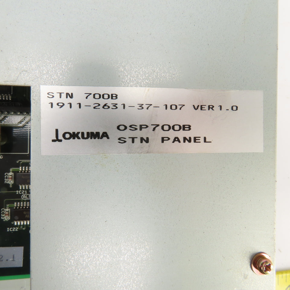 Okuma 1911-2631-37-107 OSP700M STN 700B Ver. 1.0 Operator Control STN Panel