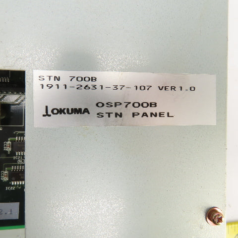 Okuma 1911-2631-37-107 OSP700M STN 700B Ver. 1.0 Operator Control STN Panel