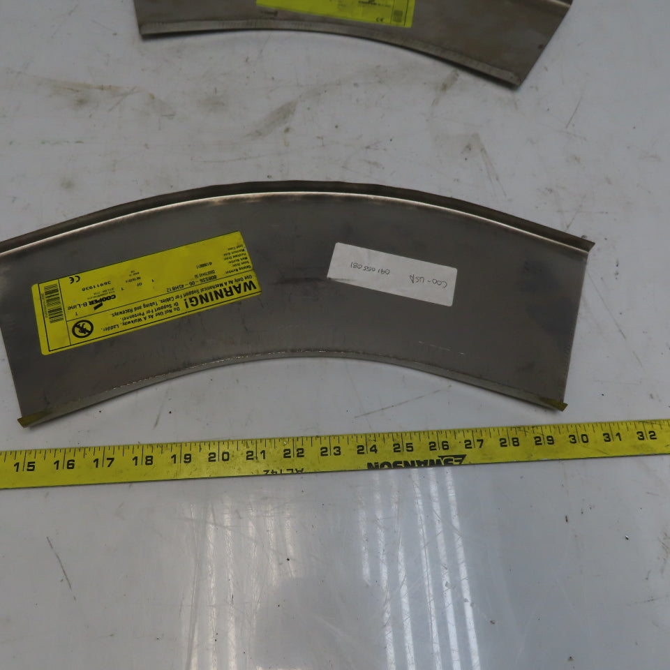 B-Line 808SS620-06-45HB12 SS Horizontal 45° 6" W Cable Tray Cover Lot of 2