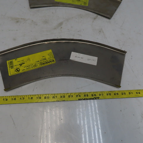 B-Line 808SS620-06-45HB12 SS Horizontal 45° 6" W Cable Tray Cover Lot of 2