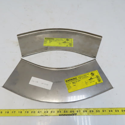 B-Line 808SS620-06-45HB12 SS Horizontal 45° 6" W Cable Tray Cover Lot of 2
