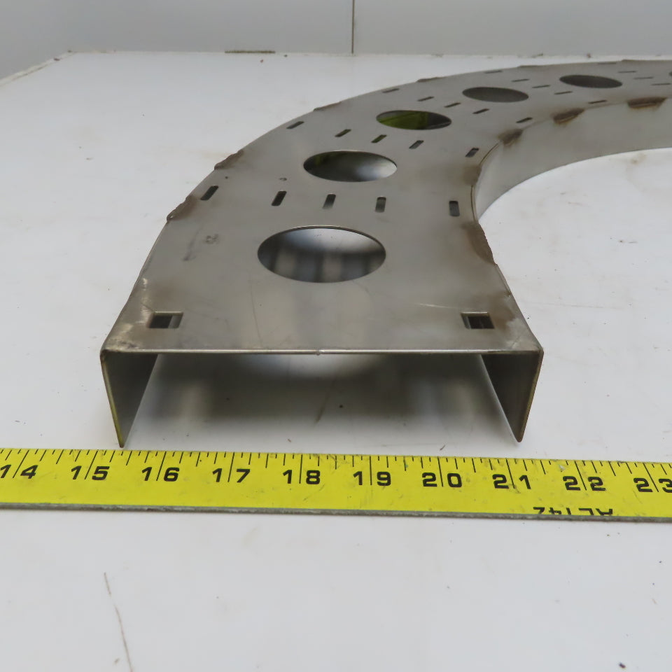 B-Line SS6CC-06-90HB12 Stainless Steel Horizontal 90° 6" W Vented Cable Tray
