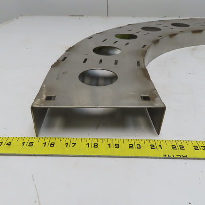 B-Line SS6CC-06-90HB12 Stainless Steel Horizontal 90° 6" W Vented Cable Tray