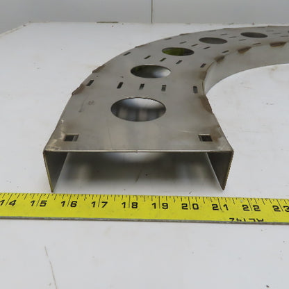 B-Line SS6CC-06-90HB12 Stainless Steel Horizontal 90° 6" W Vented Cable Tray