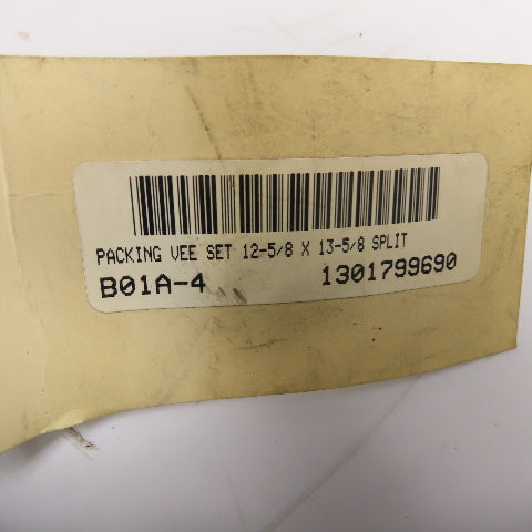 12-5/8" ID x 13-5/8" OD Split Ring Vee Packing Set 2-5/8" Thick 10 Ring