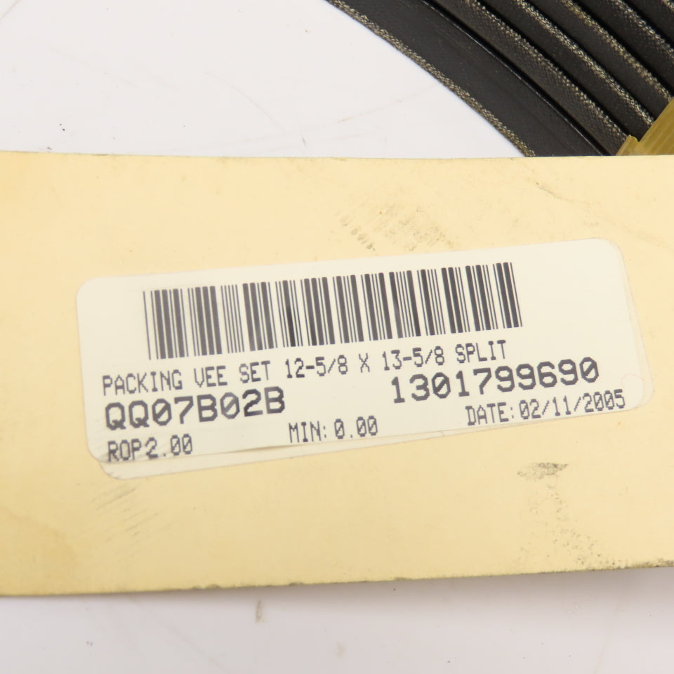 12-5/8" ID x 13-5/8" OD Split Ring Vee Packing Set 2-3/8" Thick 9 Ring