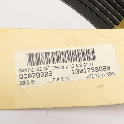 12-5/8" ID x 13-5/8" OD Split Ring Vee Packing Set 2-3/8" Thick 9 Ring