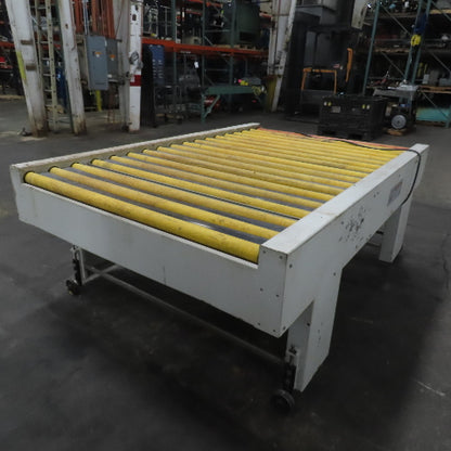 Giardina 22060 58" x 96" Power Roller Transfer Conveyor 14FPM 208-480V 3PH