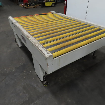 Giardina 22060 58" x 96" Power Roller Transfer Conveyor 14FPM 208-480V 3PH