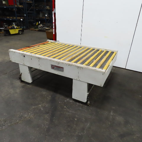 Giardina 22060 58" x 96" Power Roller Transfer Conveyor 14FPM 208-480V 3PH
