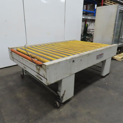 Giardina 22060 58" x 96" Power Roller Transfer Conveyor 14FPM 208-480V 3PH