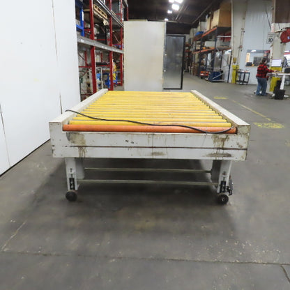 Giardina 22060 58" x 96" Power Roller Transfer Conveyor 14FPM 208-480V 3PH
