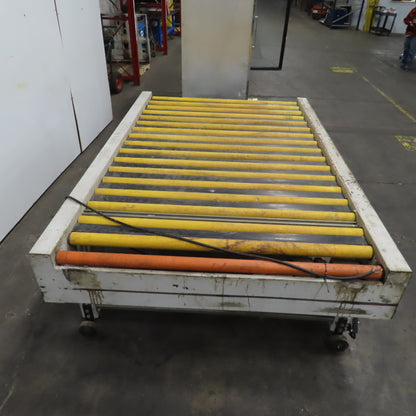 Giardina 22060 58" x 96" Power Roller Transfer Conveyor 14FPM 208-480V 3PH