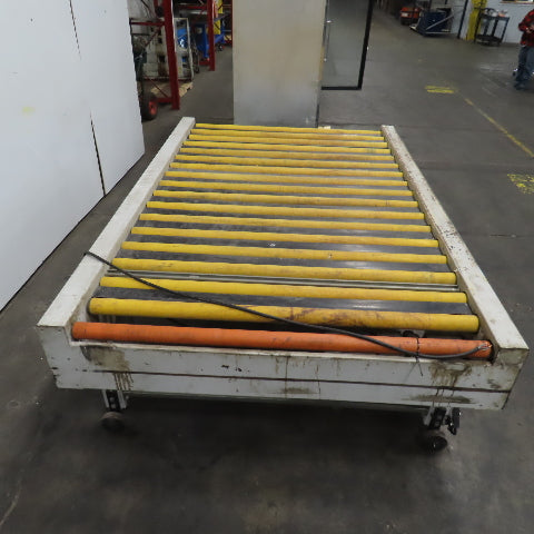 Giardina 22060 58" x 96" Power Roller Transfer Conveyor 14FPM 208-480V 3PH