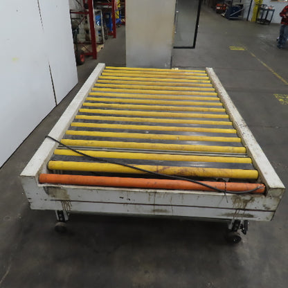 Giardina 22060 58" x 96" Power Roller Transfer Conveyor 14FPM 208-480V 3PH