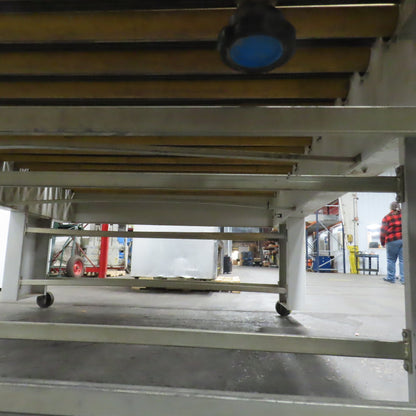 Giardina 22060 58" x 96" Power Roller Transfer Conveyor 14FPM 208-480V 3PH