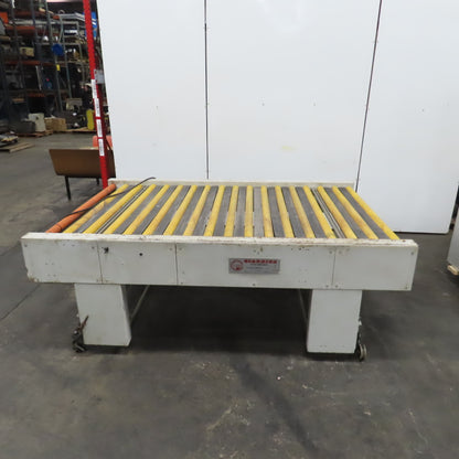 Giardina 22060 58" x 96" Power Roller Transfer Conveyor 14FPM 208-480V 3PH