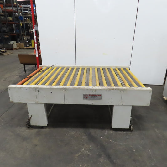 Giardina 22060 58" x 96" Power Roller Transfer Conveyor 14FPM 208-480V 3PH