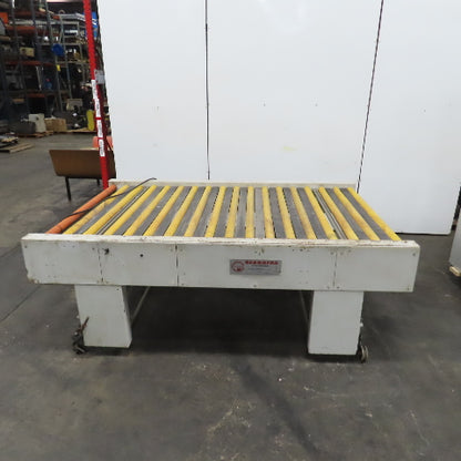 Giardina 22060 58" x 96" Power Roller Transfer Conveyor 14FPM 208-480V 3PH